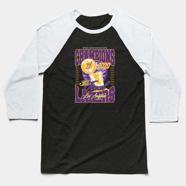2020 NBA Finals Champions Los Angeles Baseball T-Shirt by Vamos Store